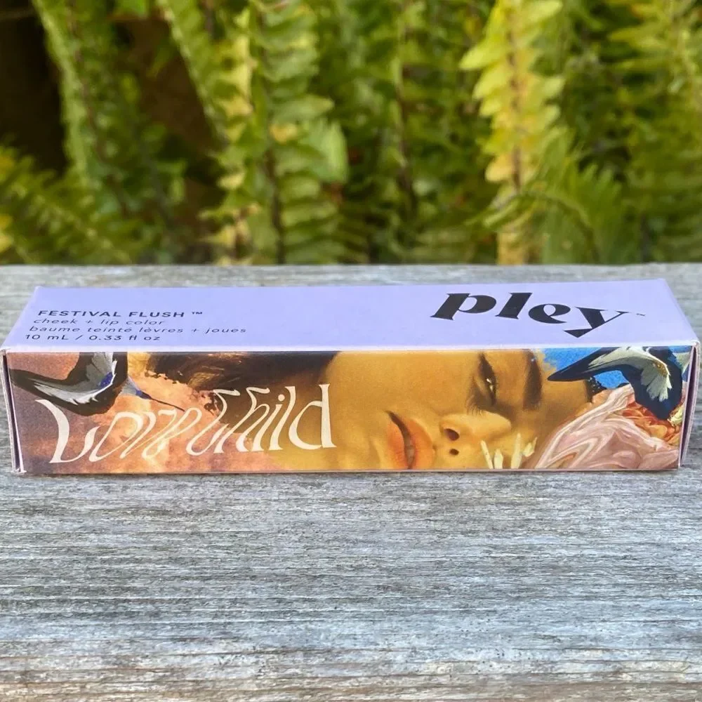 NIB New Pley Beauty Festival Flush Cheek + Lip Color Plum Springs 10ml Berry